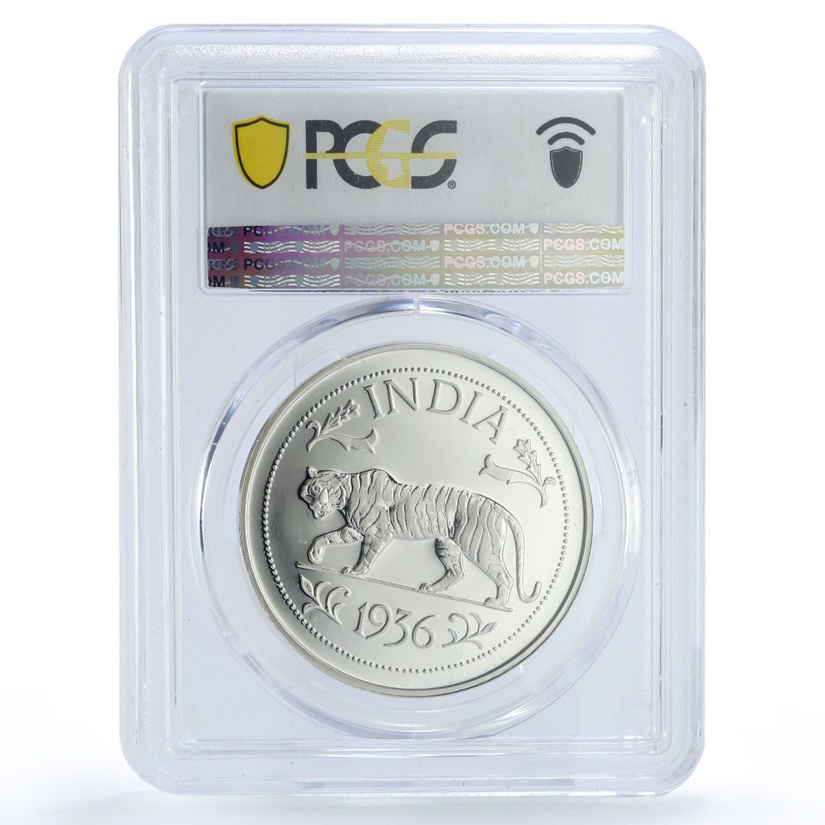 インド国王エドワード8世の王冠ハーンパターン 1936 PR69 PCGS