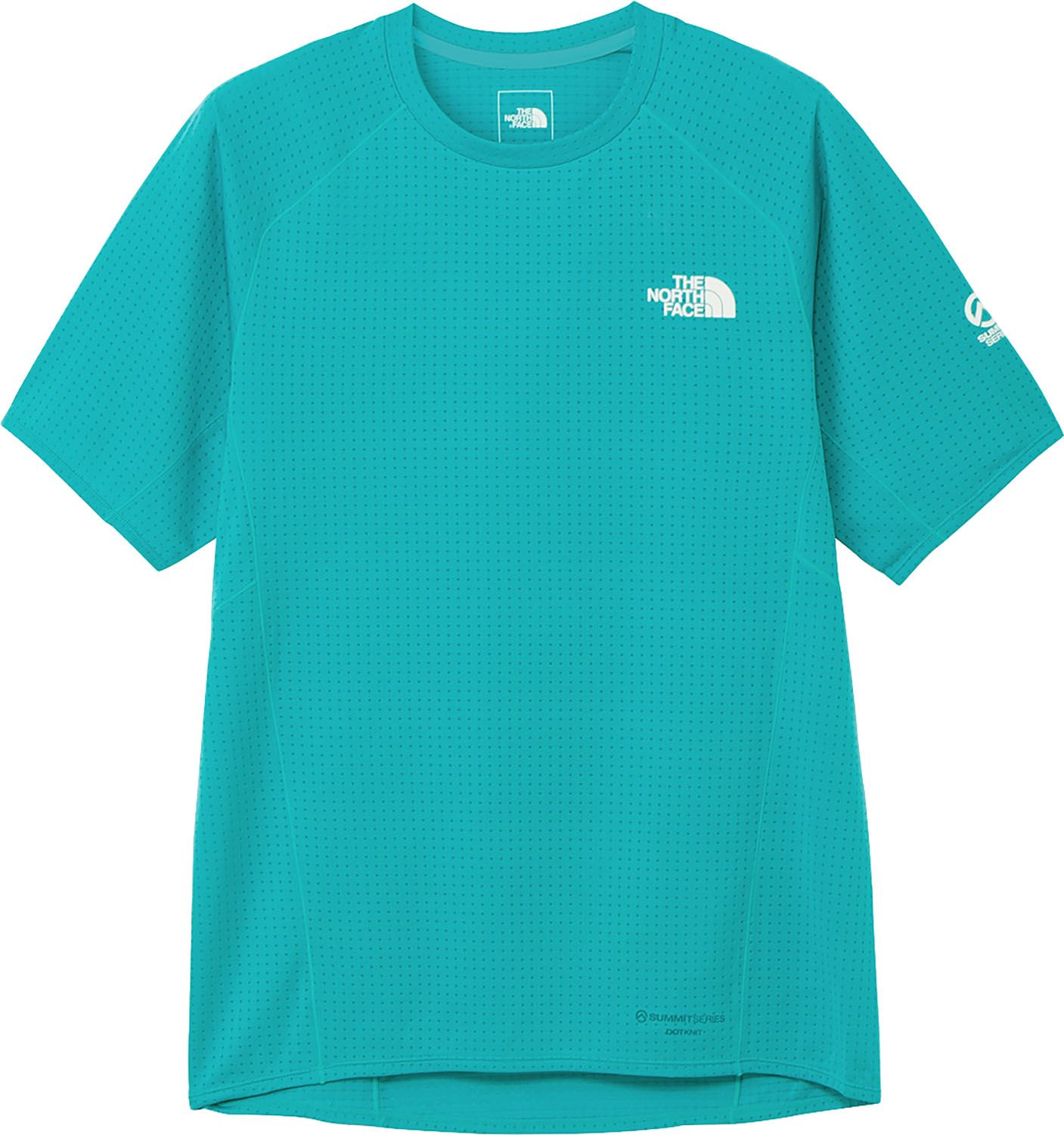 ザ ノース フェイス THE NORTH FACE アウトドア エクスペディションショートスリーブドライドットクルー メンズ レディース 半袖 Tシャツ トップス シンプル 運動 トレーニング ロゴ入り ポリエステル NT 12524 AQ アクア