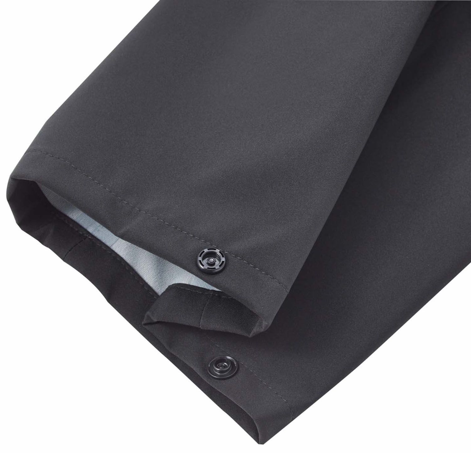  ロゴスバイリプナー LOGOS by LIPNER アウトドア 3レイヤーレインスーツ ブラック 上下セット レインコート フード付 撥水 防水 止水ファスナー ストレッチ メンズ レディース レインウェア ウェア