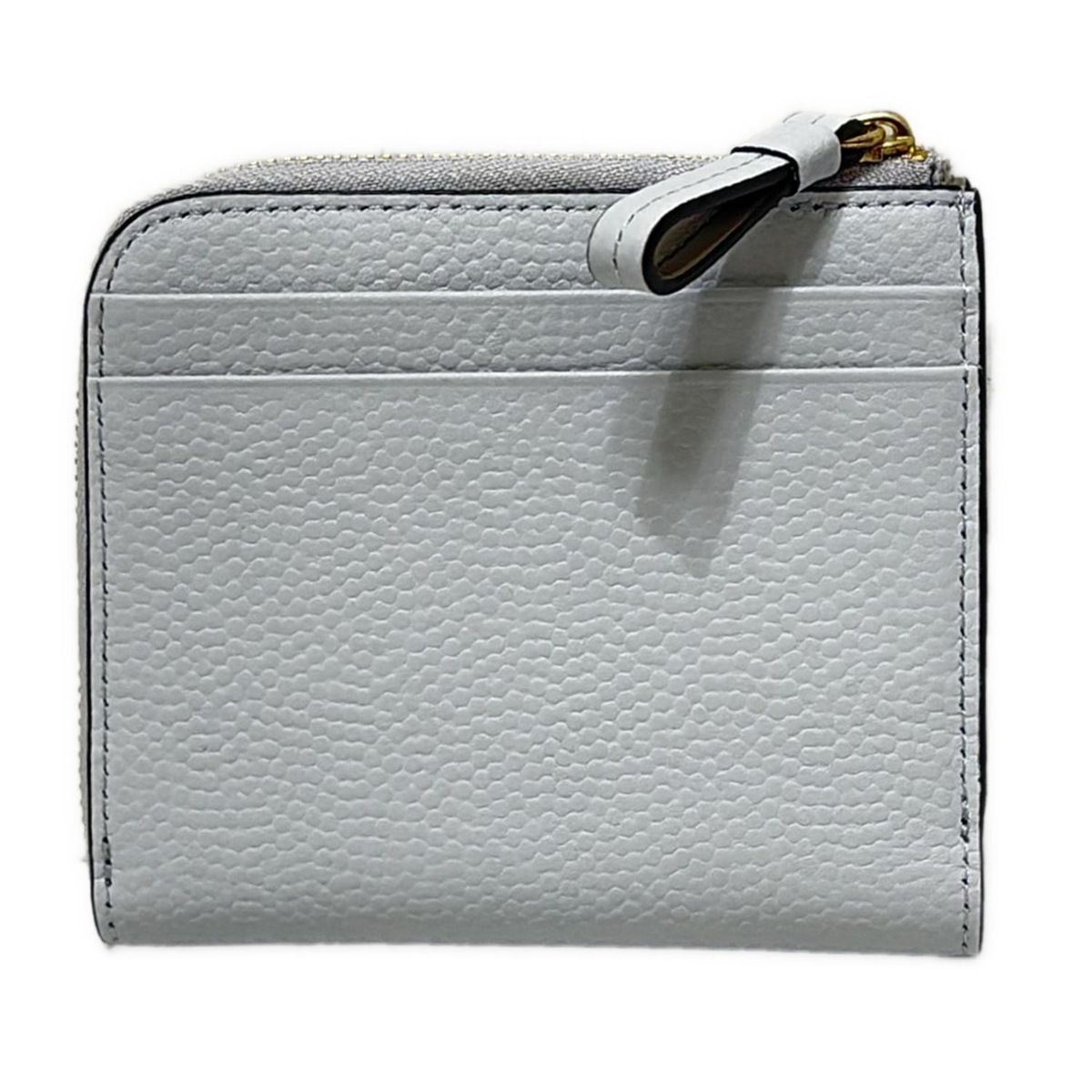 PELLE BORSA(ペレボルサ) 2つ折り財布 - ライトグレー L字ファスナー