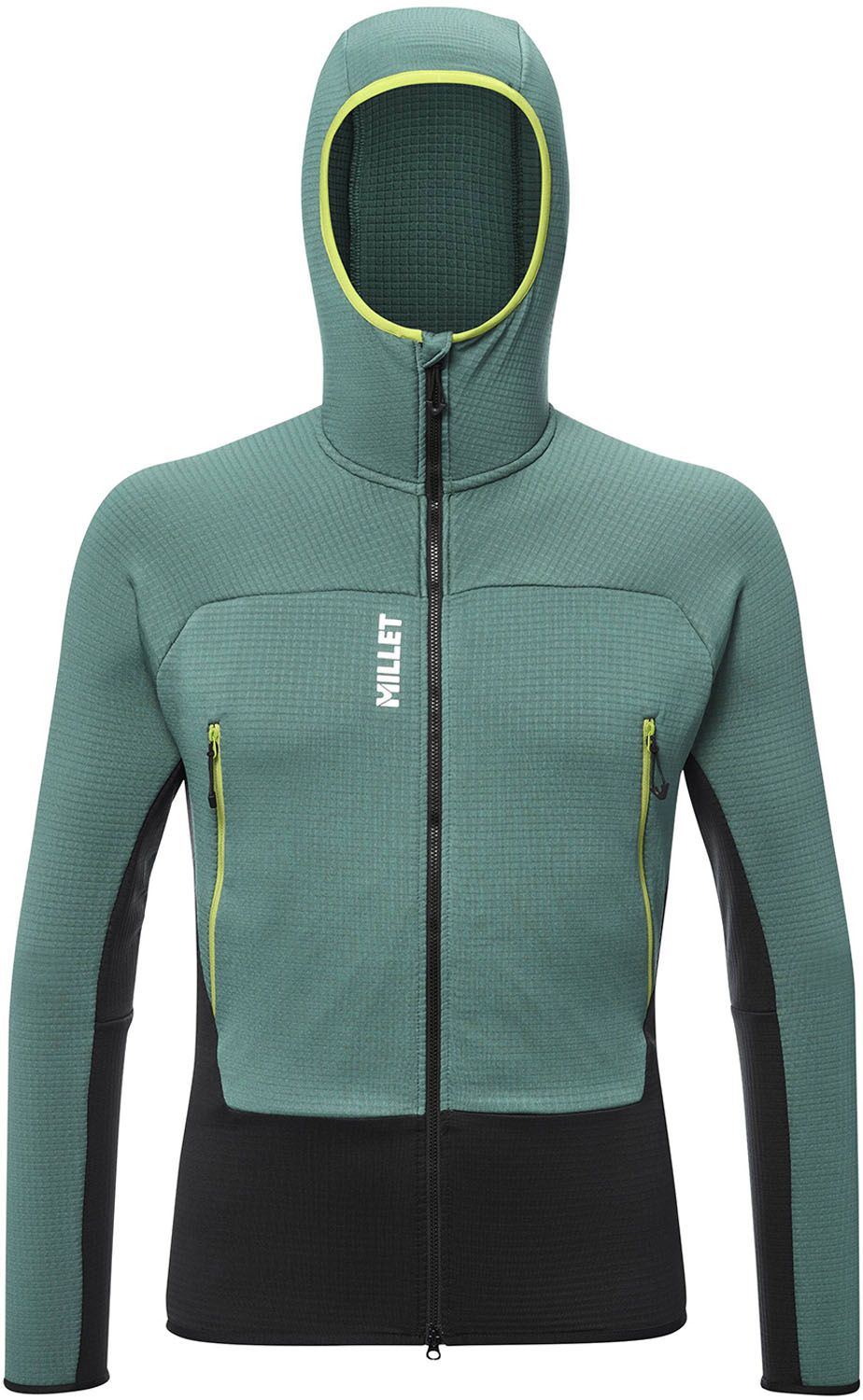 ミレー MILLET アウトドア FUSION GRID HOODIE M MIV 9024 N 9300 BOTTLE BLACK