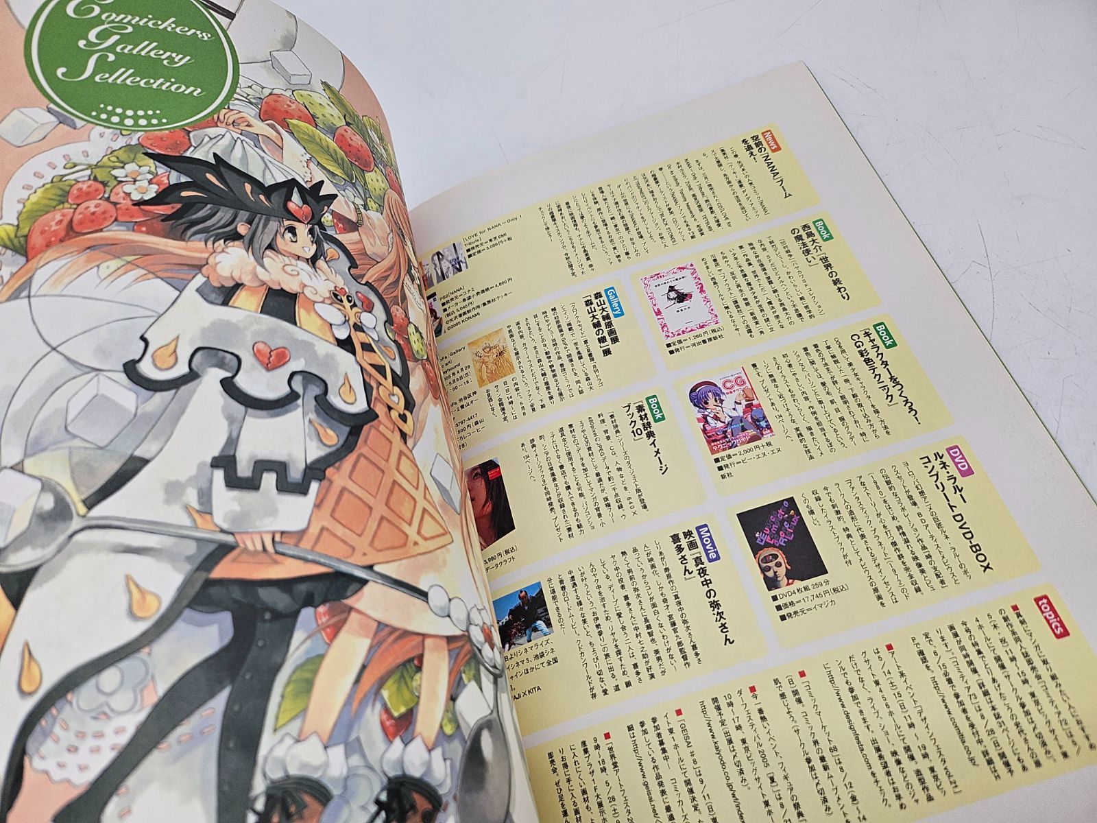 2005年 季刊コミッカーズ 春号 「ストーリー構成」 別冊美術手帖5月号