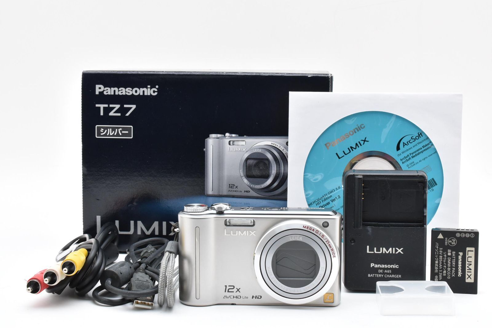 □ 美品 □ パナソニック Panasonic LUMIX DMC-TZ7 シルバー 12x