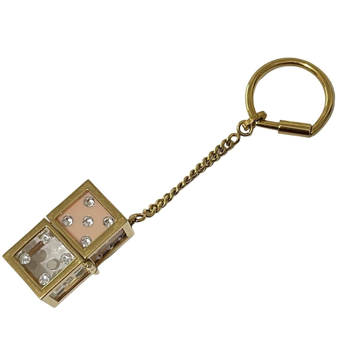 Chloe(クロエ) キーホルダー(チャーム) - ゴールド×ライトピンク