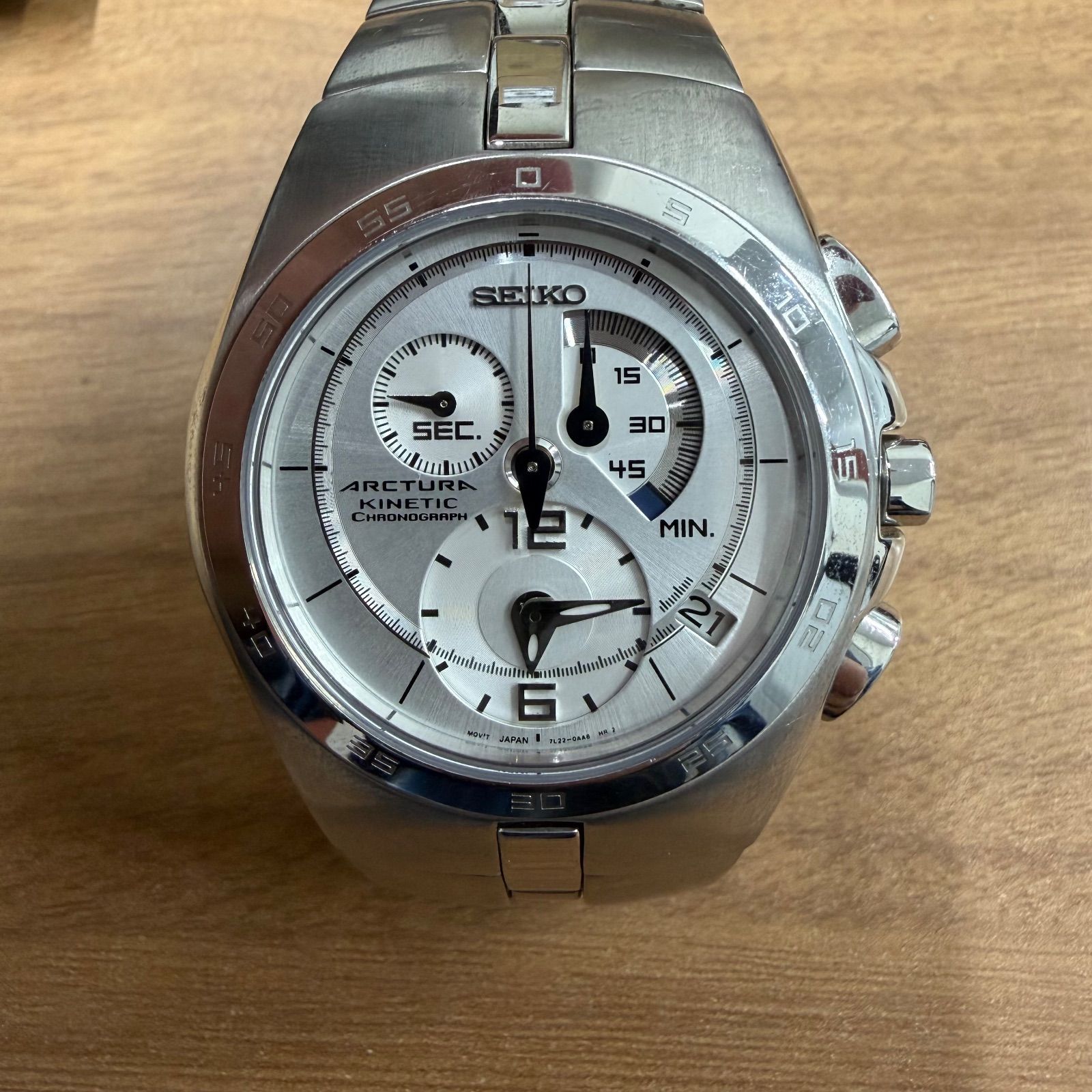 稼働 SEIKO セイコーARCTURA KINETIC 7L22 0AA0