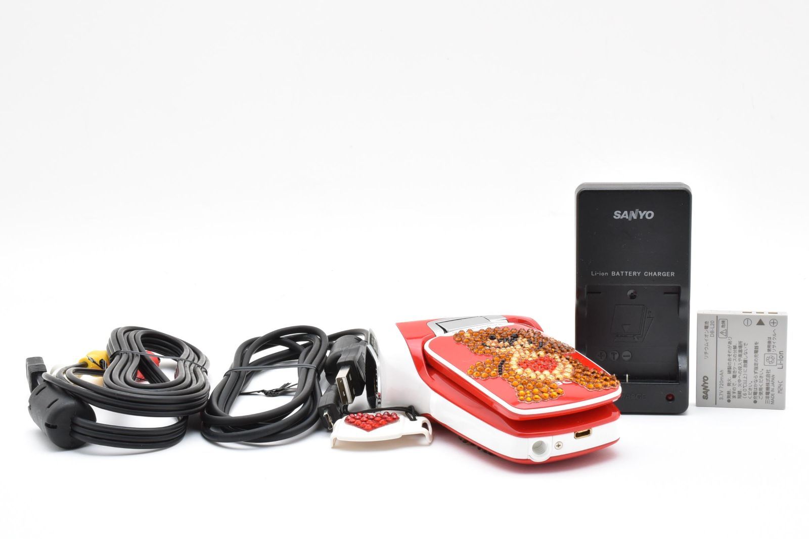 サンヨー SANYO Xacti DMX-CG9 レッド デコレーション 《動作確認済