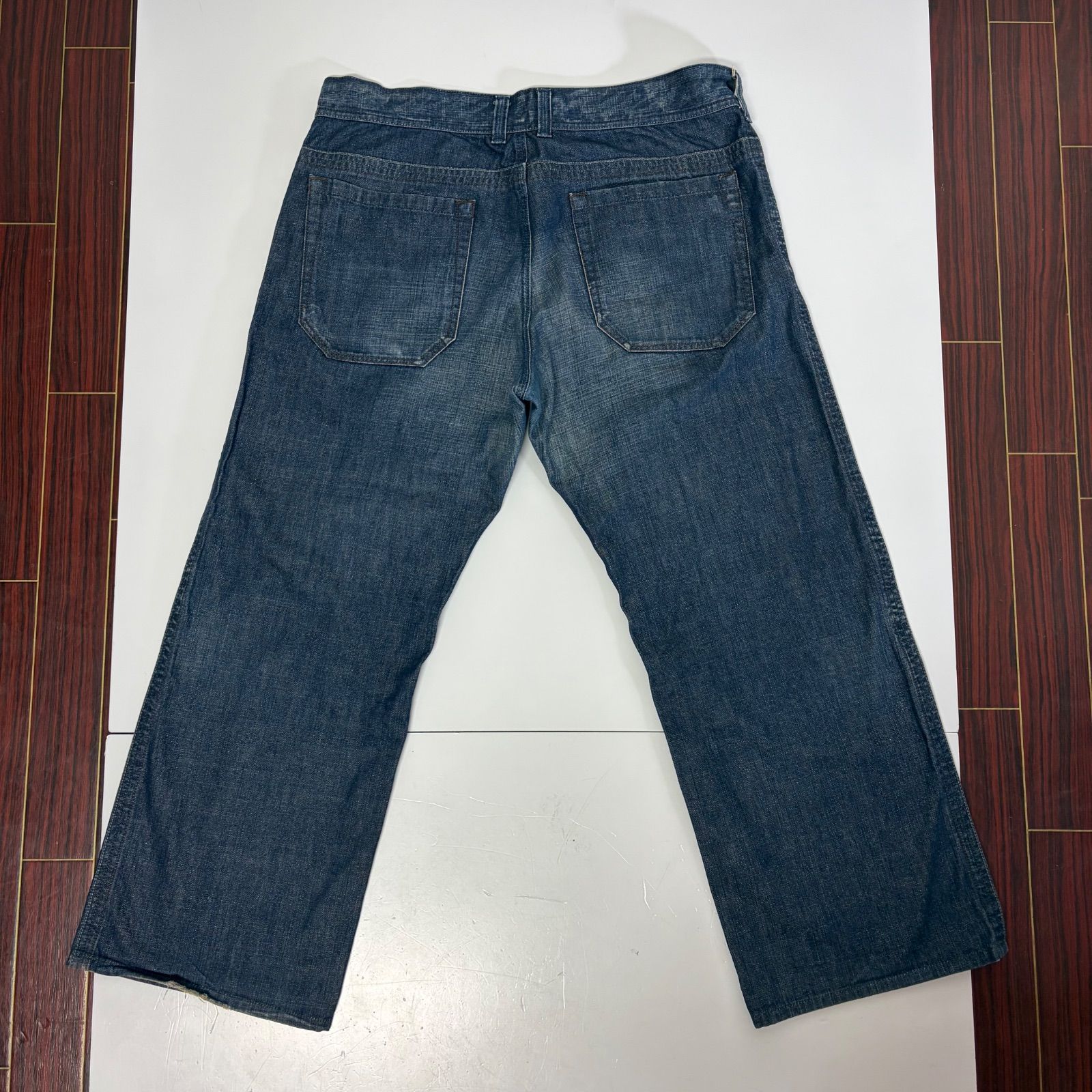 DIESEL ディーゼル MACROWILL デニム パンツ W34 ダメージ加工 ヒゲ 