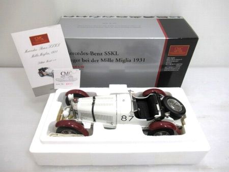 CMC 1/18 メルセデスベンツ SSKLミッレ.ミリア 1931 CMC Mercedes-Benz SSKL, 1931, German GP, Otto Merz #12, 1/18
