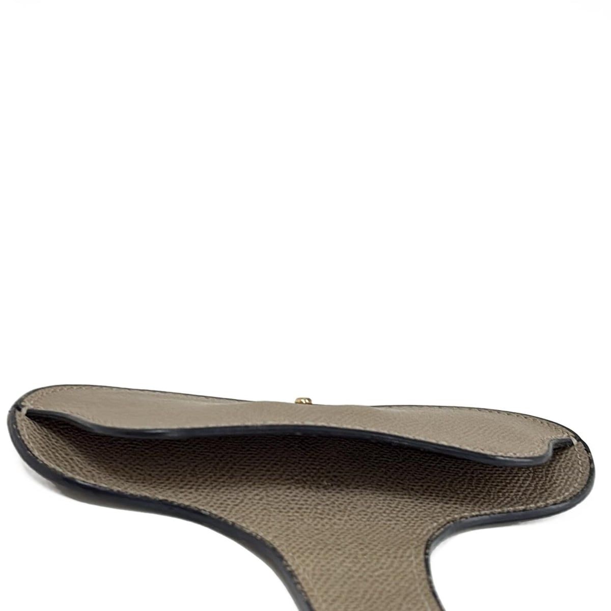 valextra メガネケース グレー ベージュ Valextra(ヴァレクストラ) メガネケース - グレーベージュ レザー