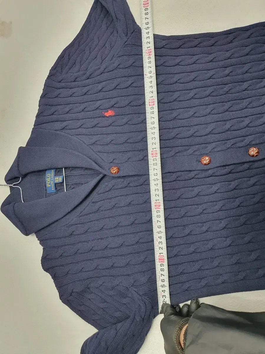 ポロラルフローレン ケーブル編み カーディガン ショールカラー