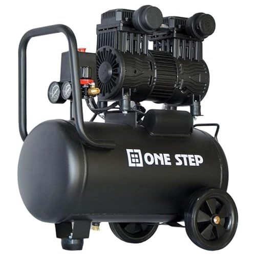 迅速に発送 静音 オイルレス 次世代コンプレッサー ONE STEP 30 L エアコンプレッサー コンプレッサー 静か 大容量 100 v ブラック 22 a 0 c 72 d
