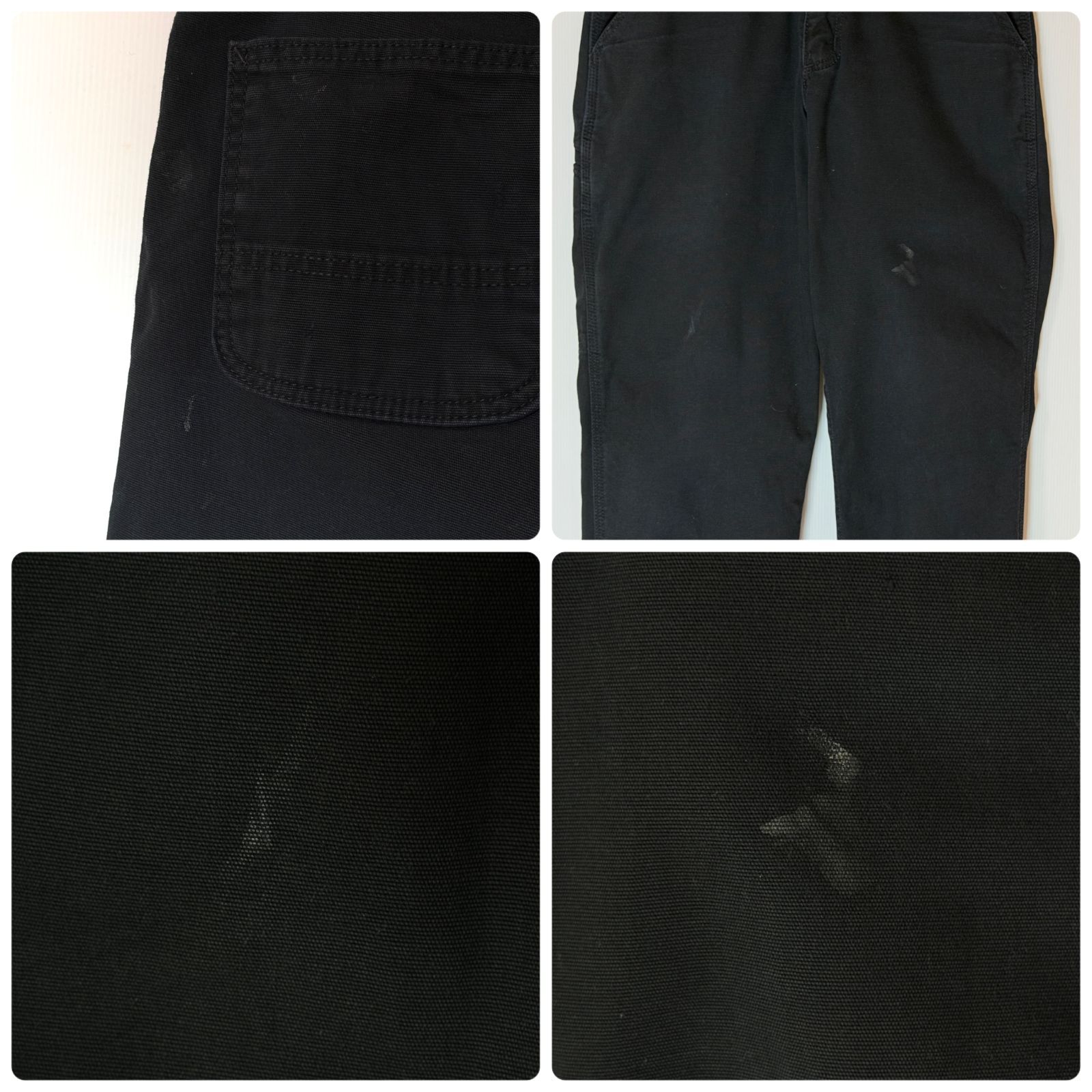W30 L30】90s Carhartt コットン ダック ペインターパンツ黒