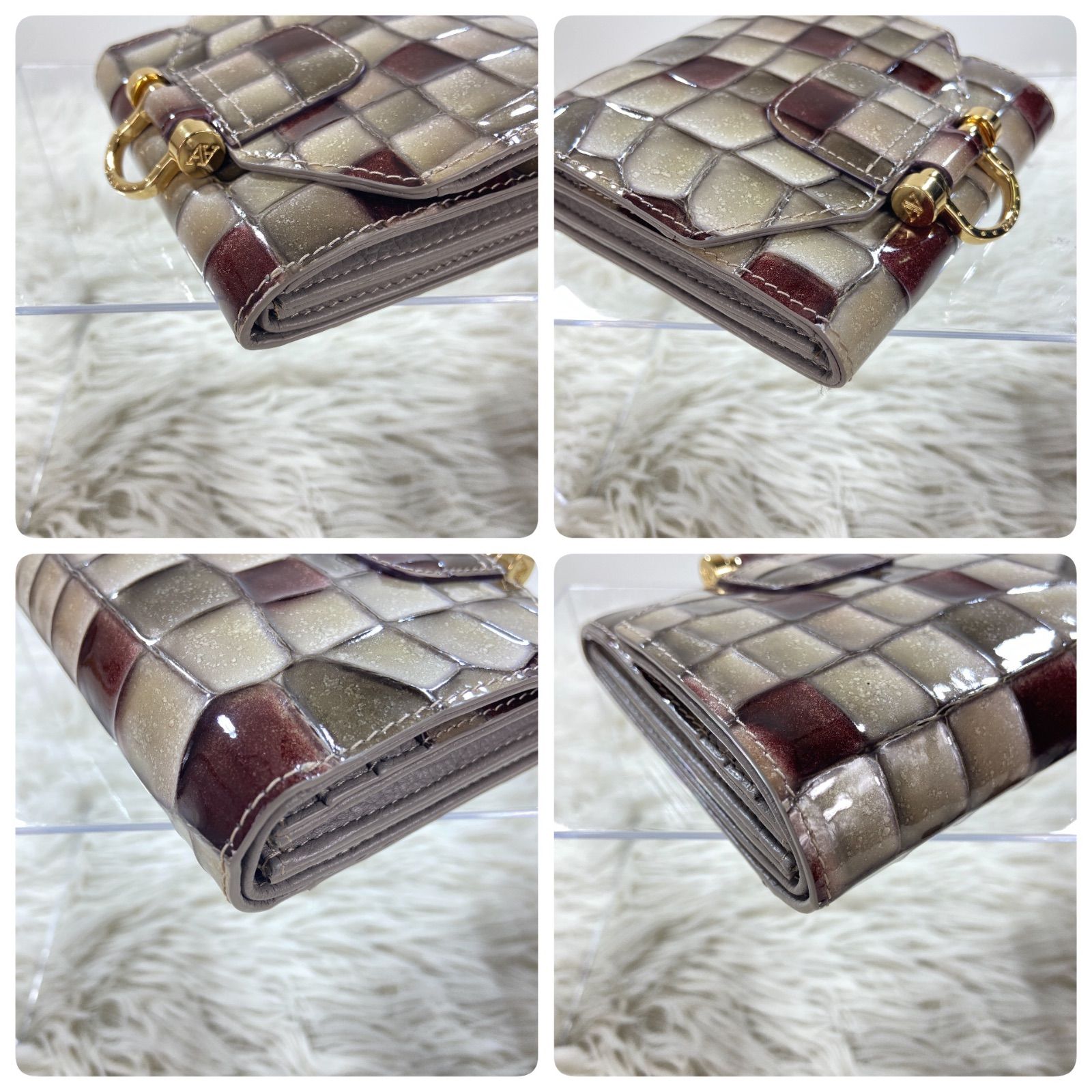 ATAO アタオ ロトロ・ヴィトロ アンティークルビー 二つ折り財布