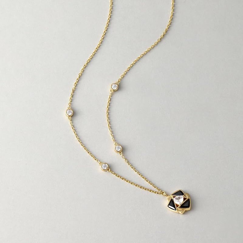 新品】 「FANCIME」 ネックレス レディース 「ブラックローズ」 全長