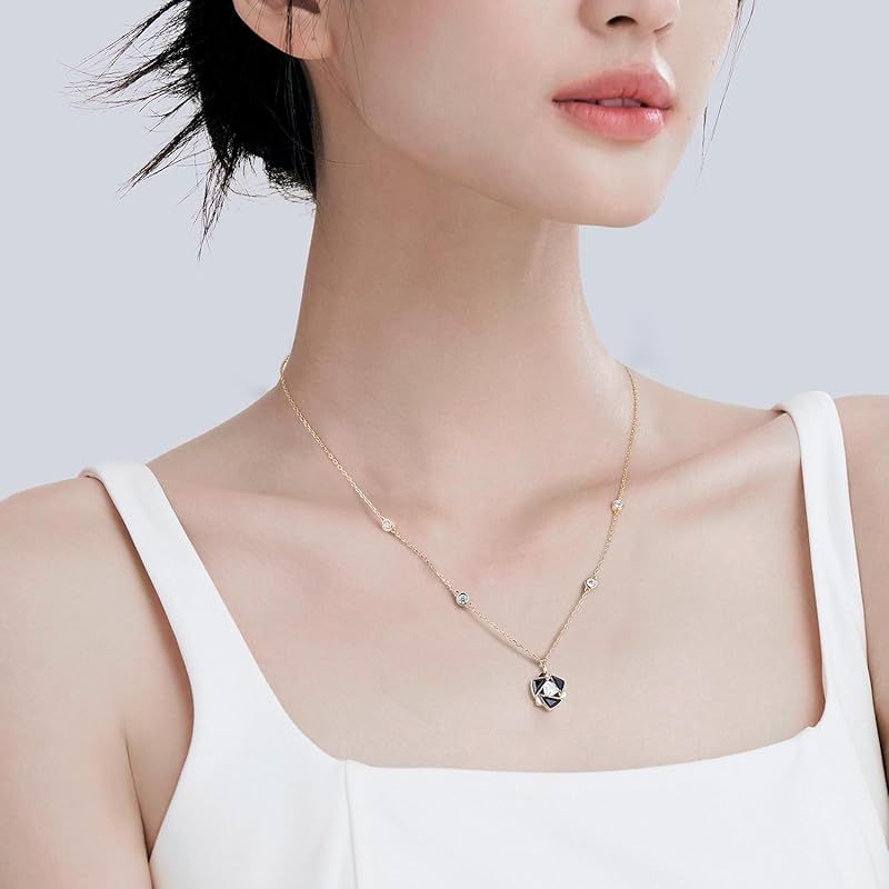 新品】 「FANCIME」 ネックレス レディース 「ブラックローズ」 全長