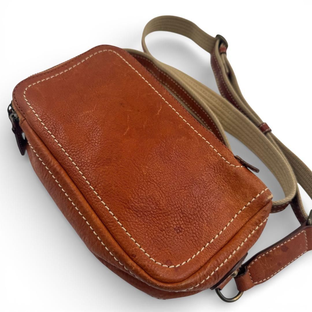 ✨レア✨土屋鞄 トーンオイル ヌメ ボディポシェット ブラウン