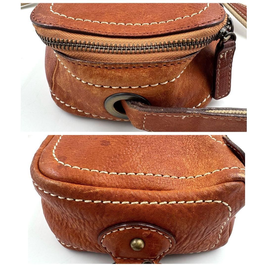 ✨レア✨土屋鞄 トーンオイル ヌメ ボディポシェット ブラウン