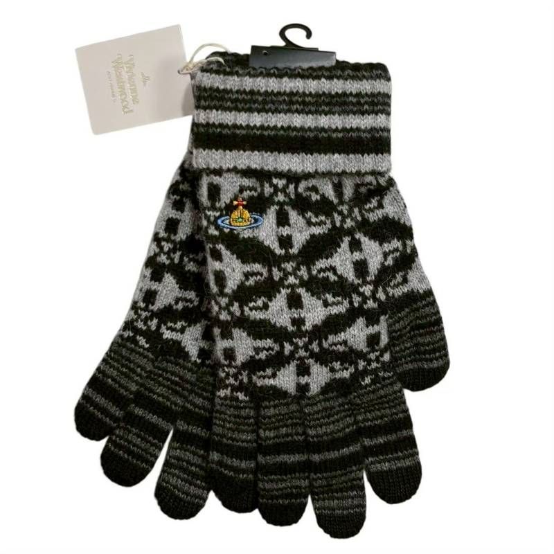 【ゆゆ】Vivienne Westwood ニットグローブ ブラック タグ付き・未使用品】 ヴィヴィアン ウエストウッド ニット 手袋