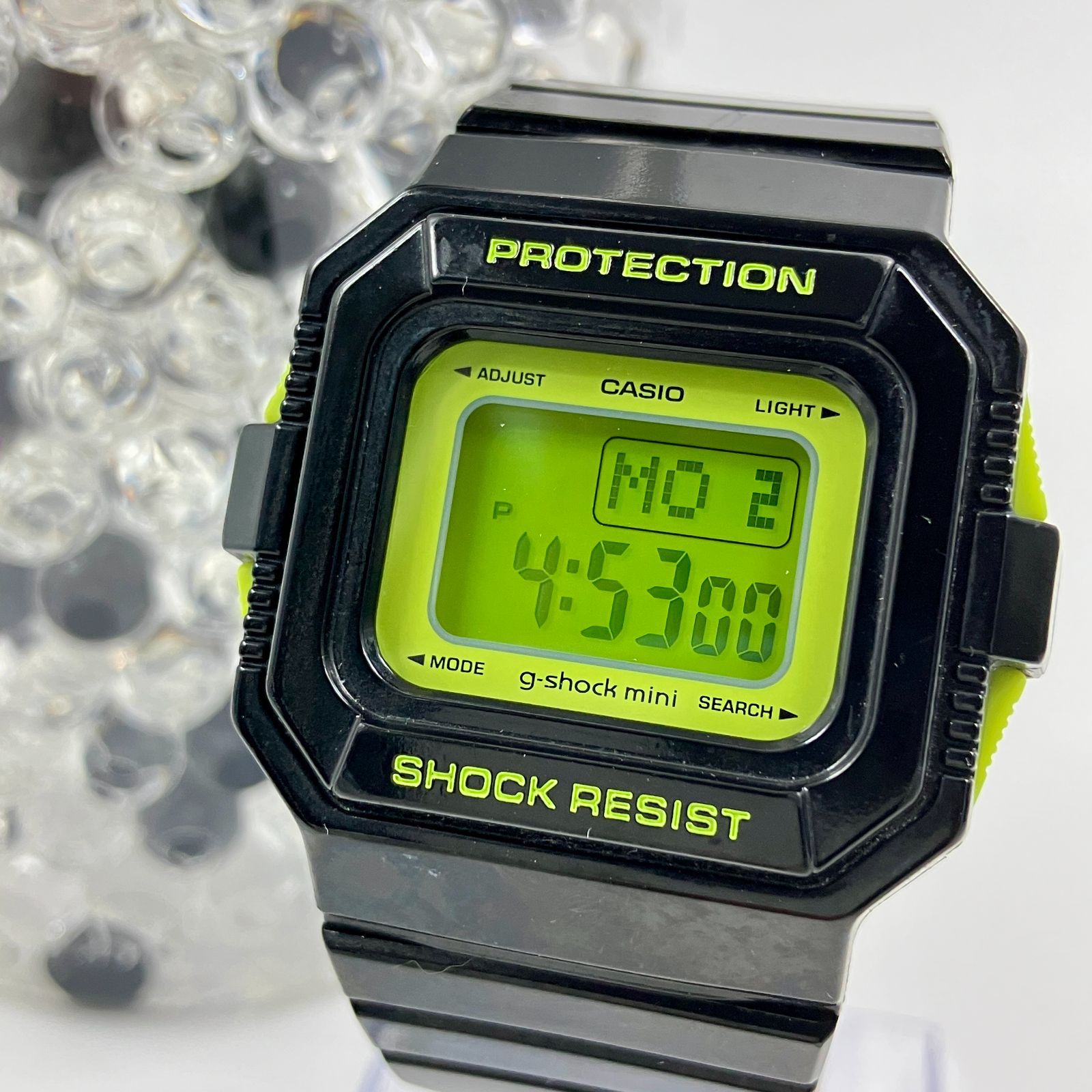 中古カシオ USED美品 CASIO g-shock mini GMN-550-1DJR 光沢 