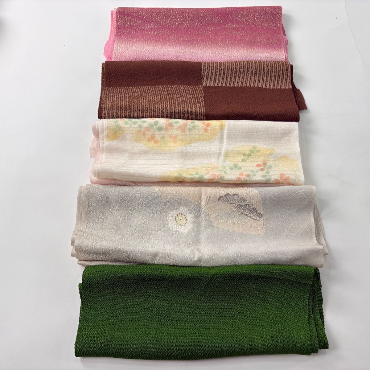 帯揚げ 優品 帯揚げ5枚セット 灰色 正絹 和装小物 【中古】 - メルカリ