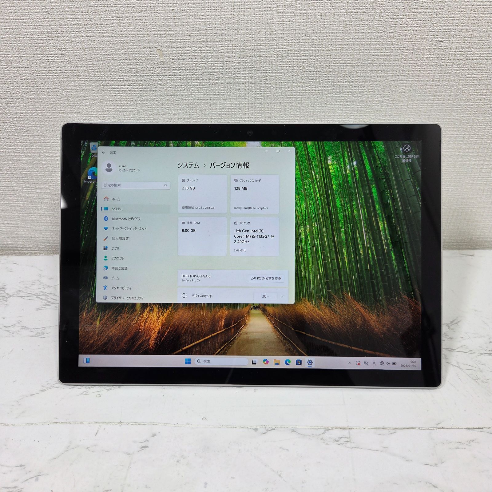良品 Surface Pro 7+ Core i5 8GB/256GB Win11 - メルカリ