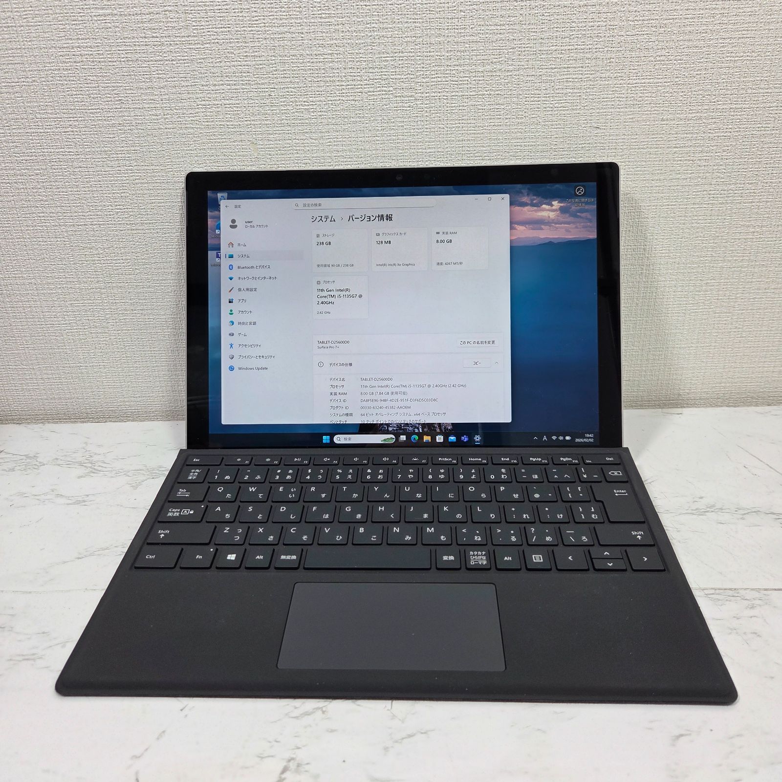 Surface Pro 7+ Core i5/8GB/256GB Win11 中古- メルカリ