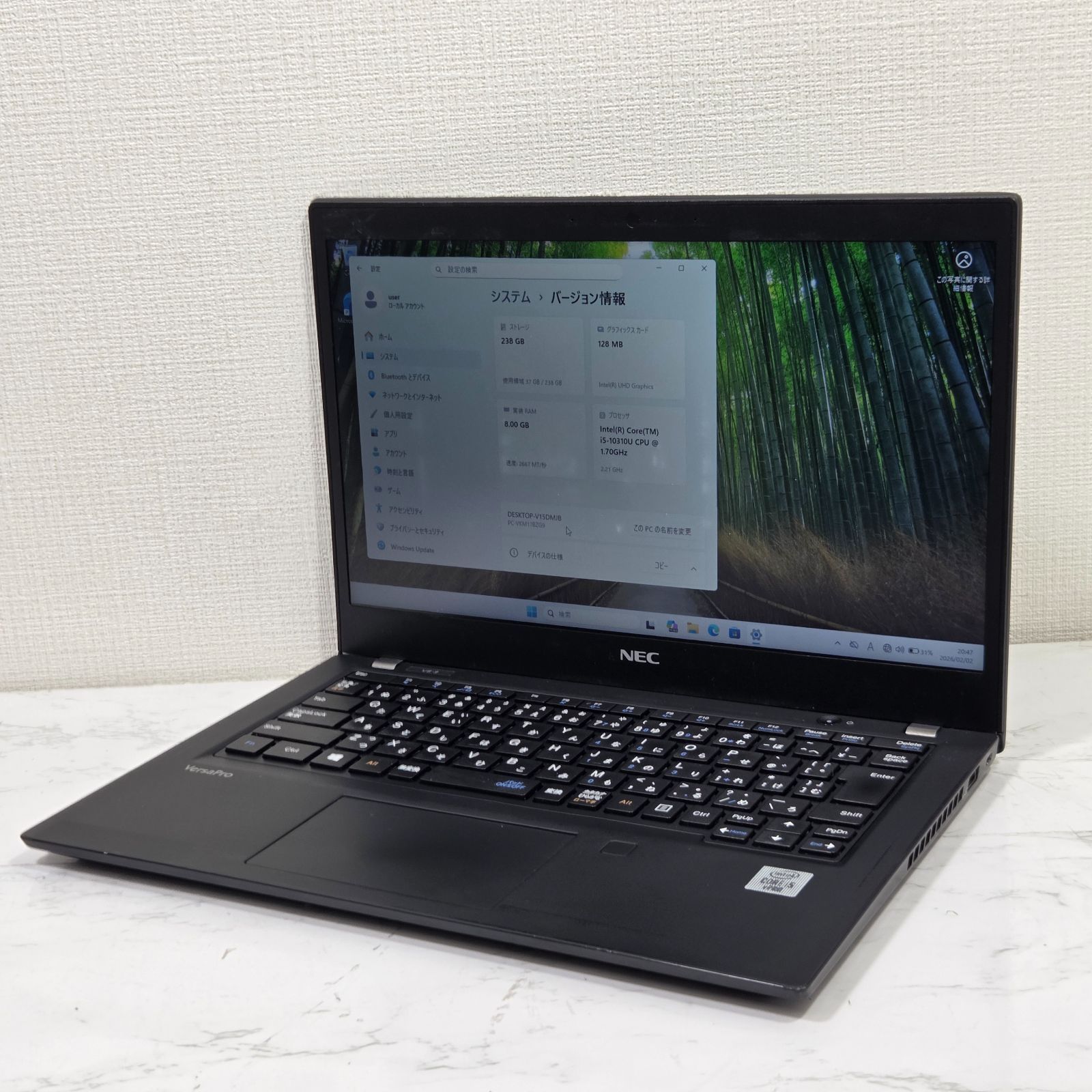 NEC VersaPro Core i5 8GB 256GB Win11 中古PC - メルカリ