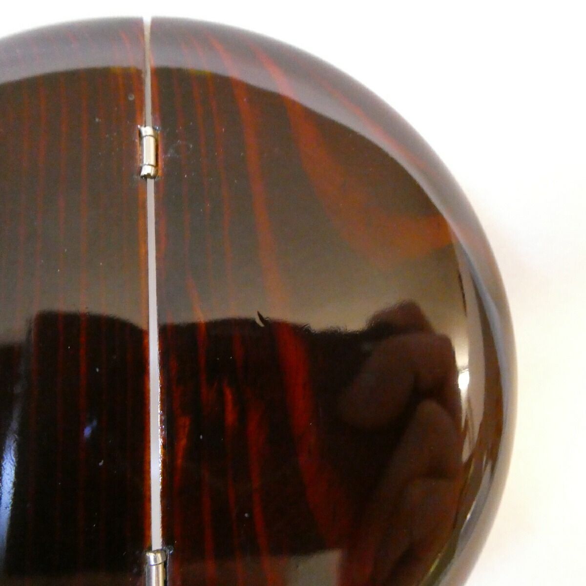 覚々斎好仕覆添え】会津塗 大竹信一作 老松茶器 「青海波つぼつぼ紹巴