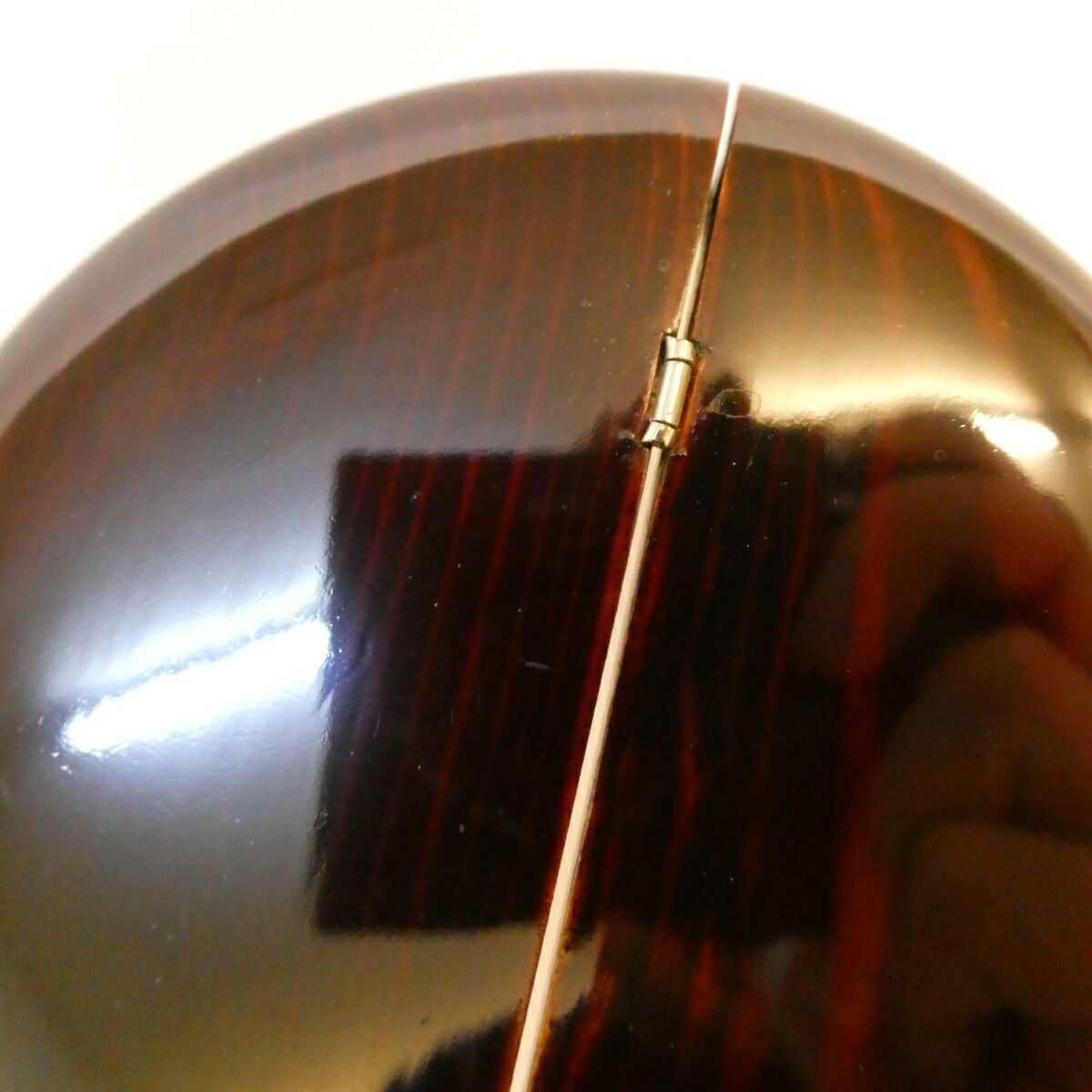 覚々斎好仕覆添え】会津塗 大竹信一作 老松茶器 「青海波つぼつぼ紹巴