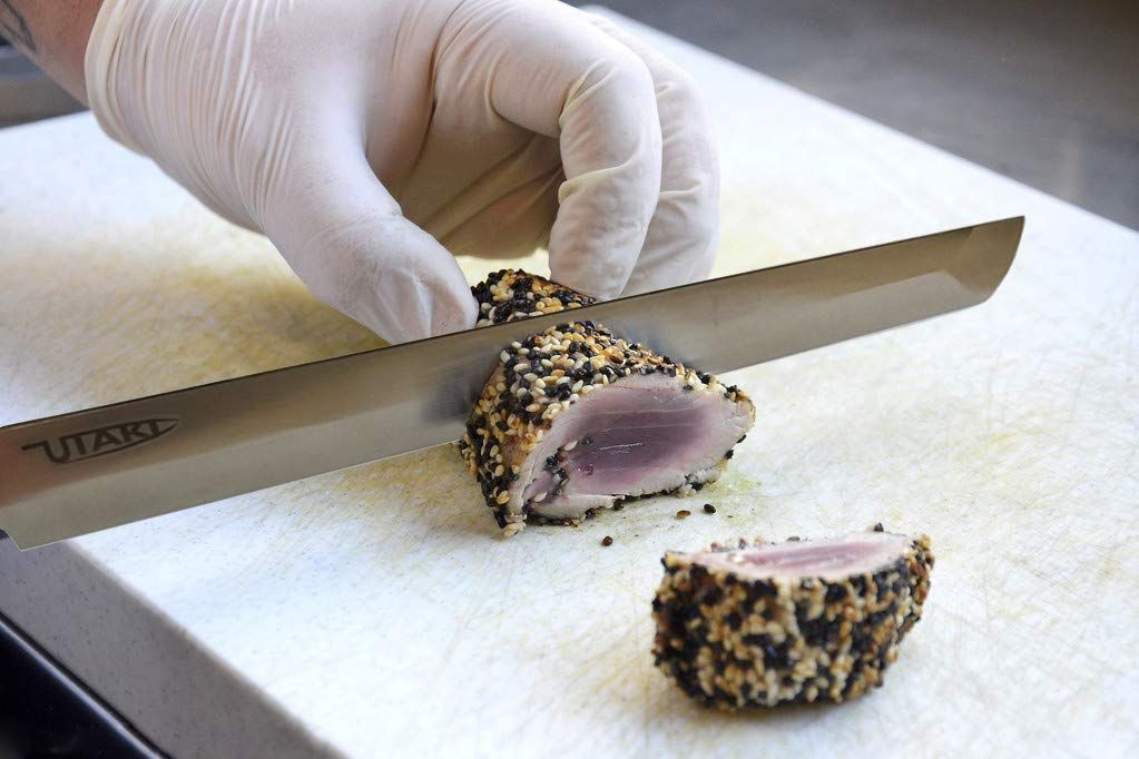  Utaki 蛸引包丁 刺身 柳刃 刃渡り280 先丸蛸引き 関東型刺身包丁 和式八角形木柄 木鞘付き その他 製菓 製パン用品