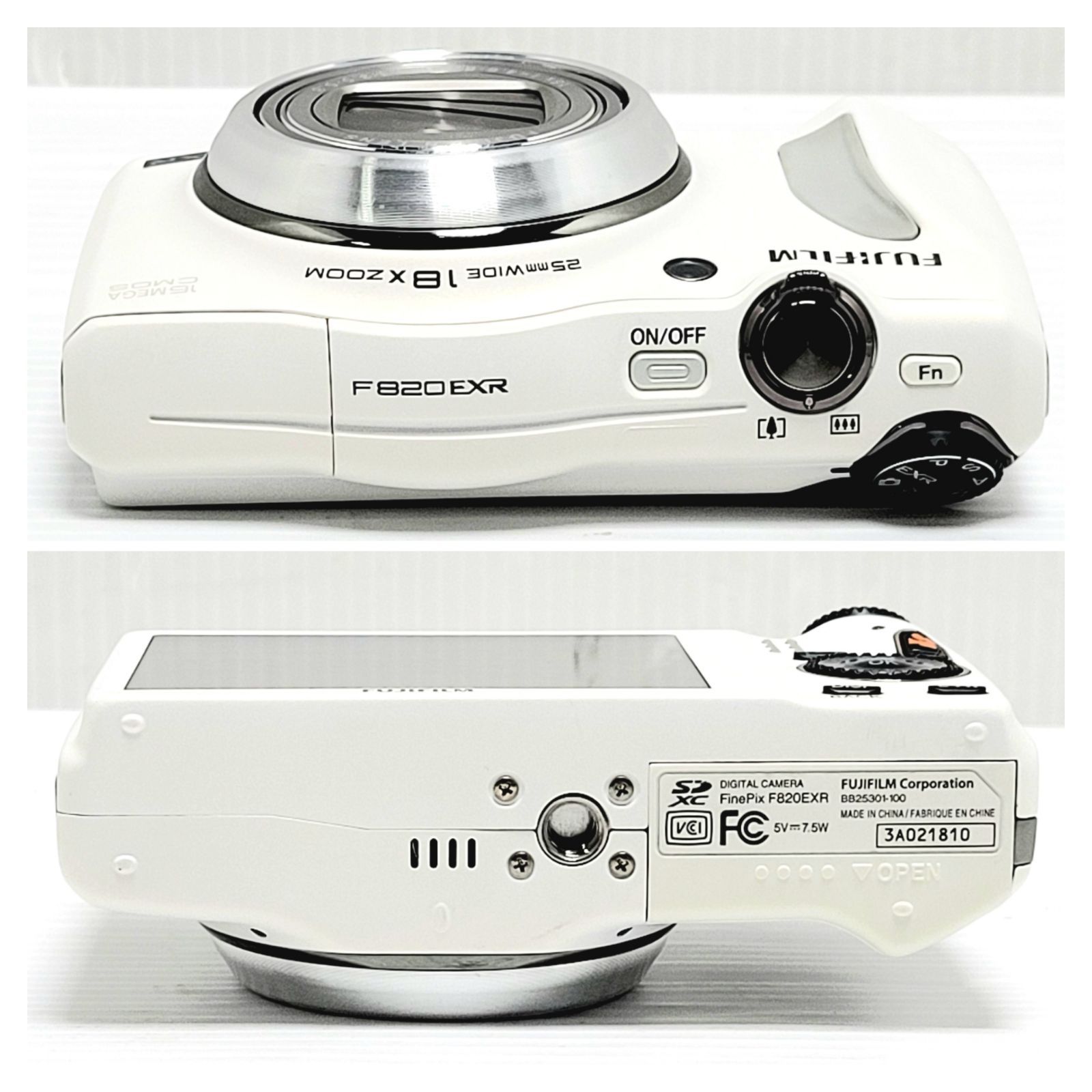 正常動作品】FUJIFILM FinePix F820EXR ホワイト - メルカリ