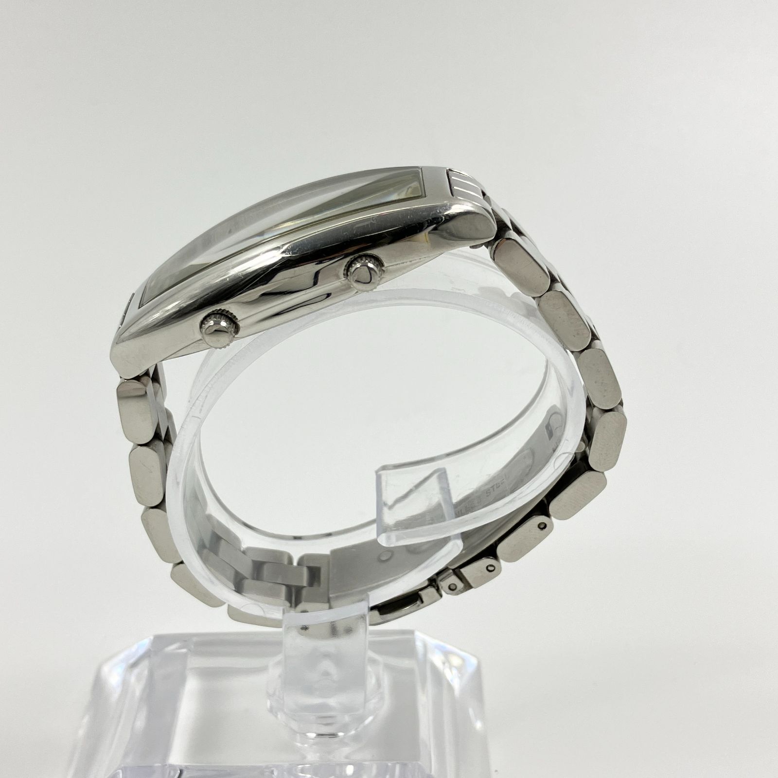 中古】テクノス TECHNOS TBL729 腕時計 デュアルタイム トノー