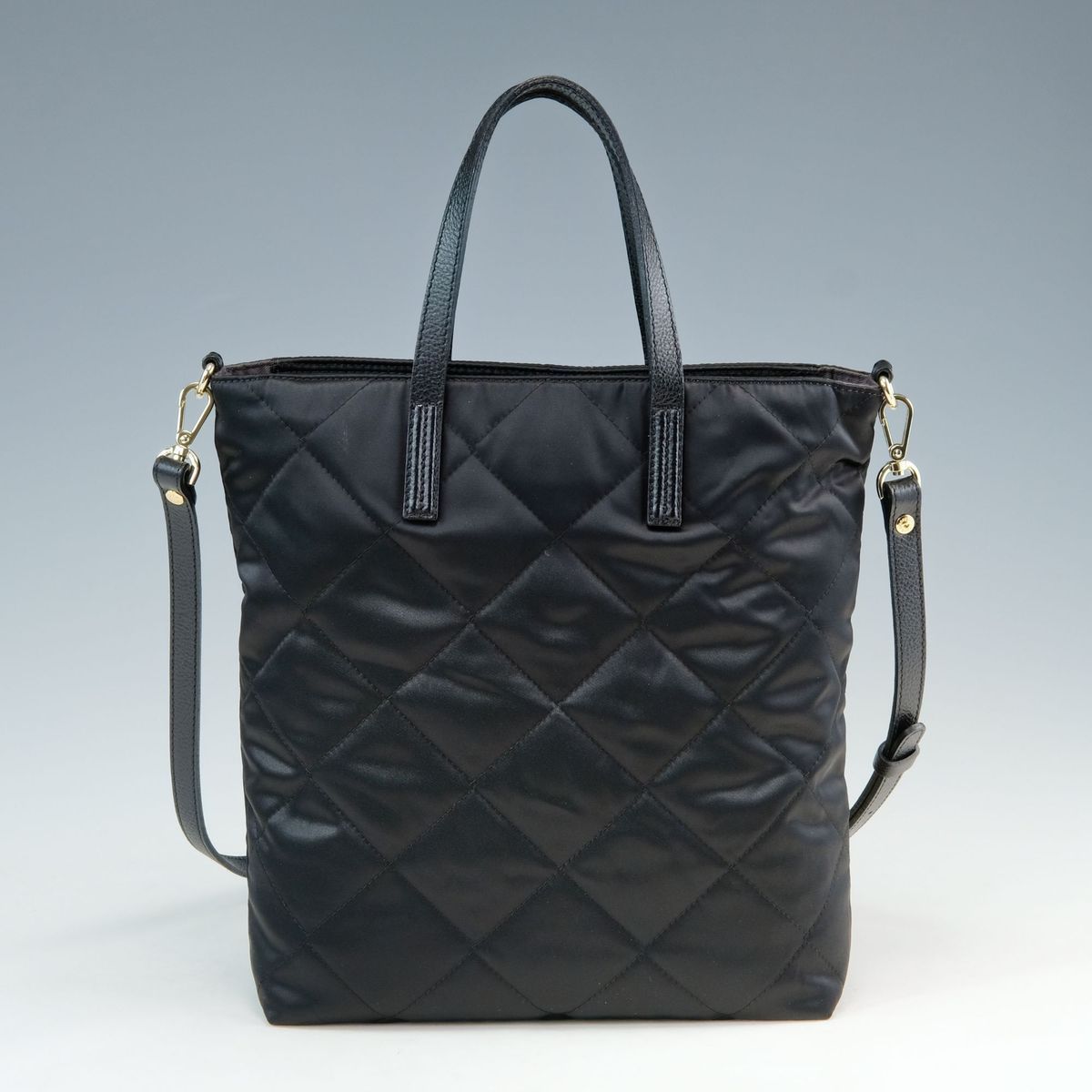 未使用級✨ラシット キルティングスリム2WAYトートバッグ ブラック 極美品・完売品】russet ラシット キルティングスリム2WAYトートバッグ