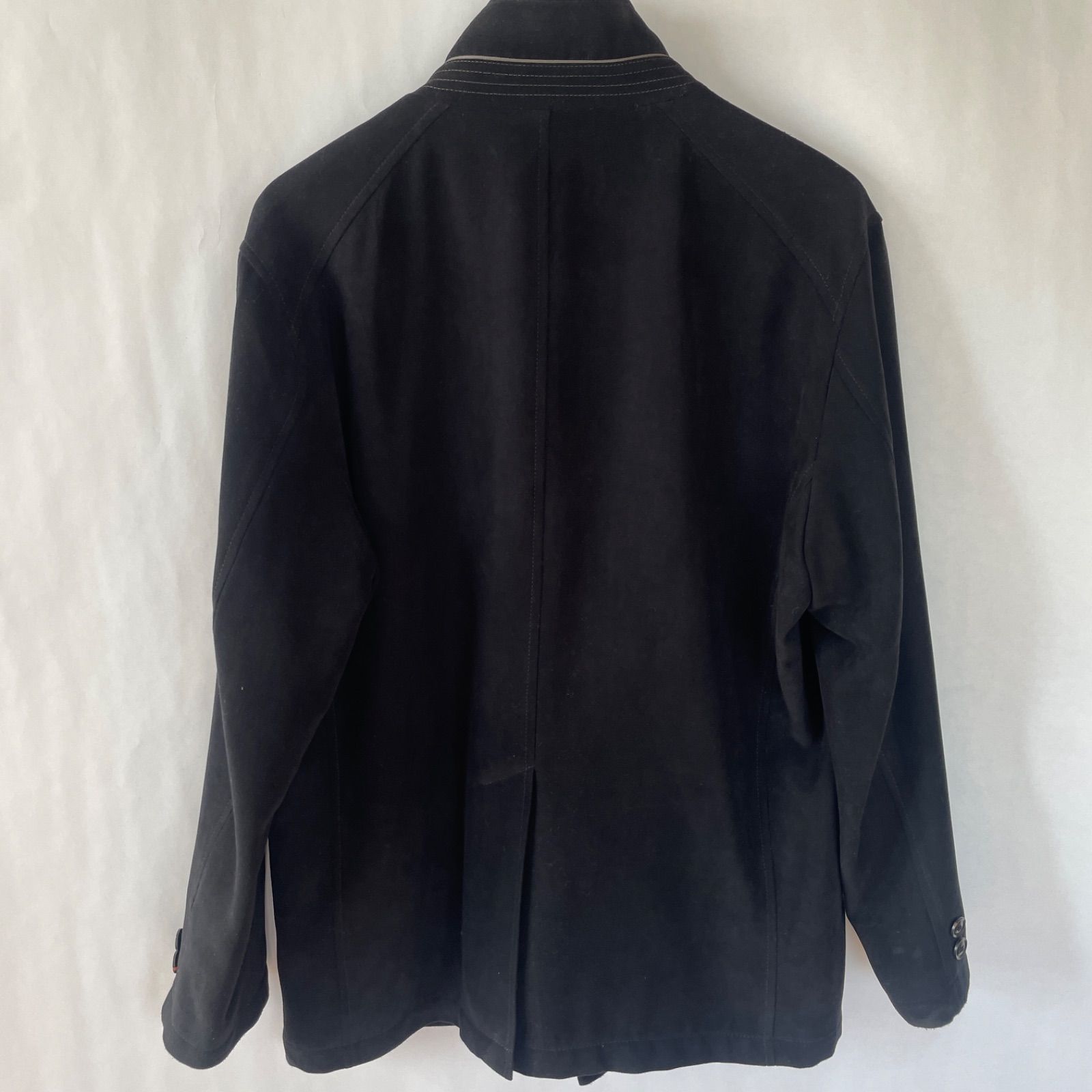 良】90's dezert sport メンズ スタンドカラー スエード ジャケット LL