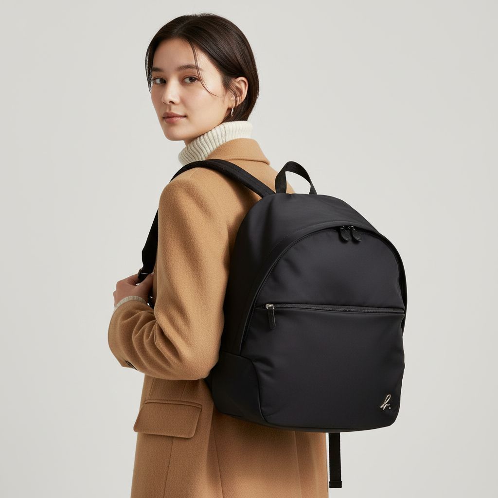 現行品】agnes b. アニエスベー バックパック ナイロン 大容量 黒