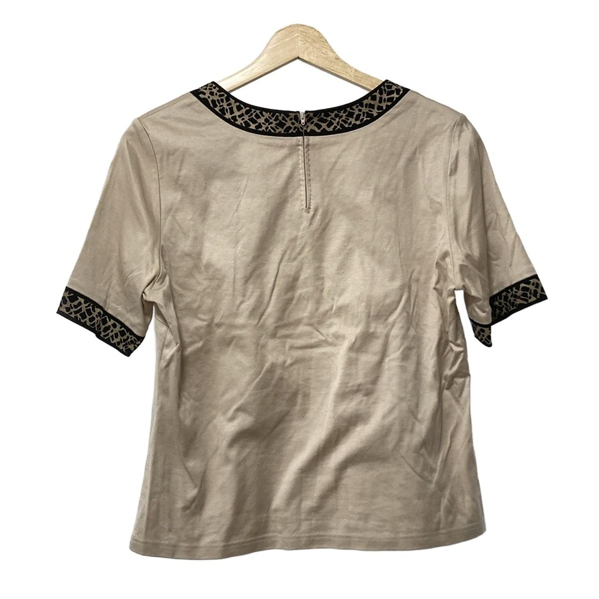 c13 B LEONARD　レオナール　半袖　カットソー　LL トップス LEONARD(レオナール) 半袖カットソー サイズL レディース美品