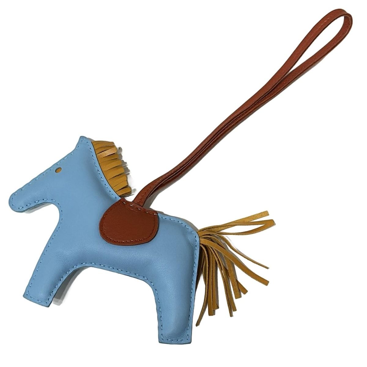 HERMES(エルメス) キーホルダー(チャーム) ロデオチャームMM セレステ