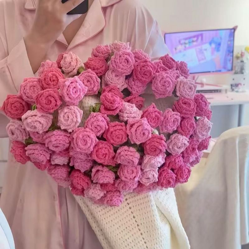 新品 未使用 映え 薔薇 ブーケ ブランケット 毛毯 プレゼント ローズ