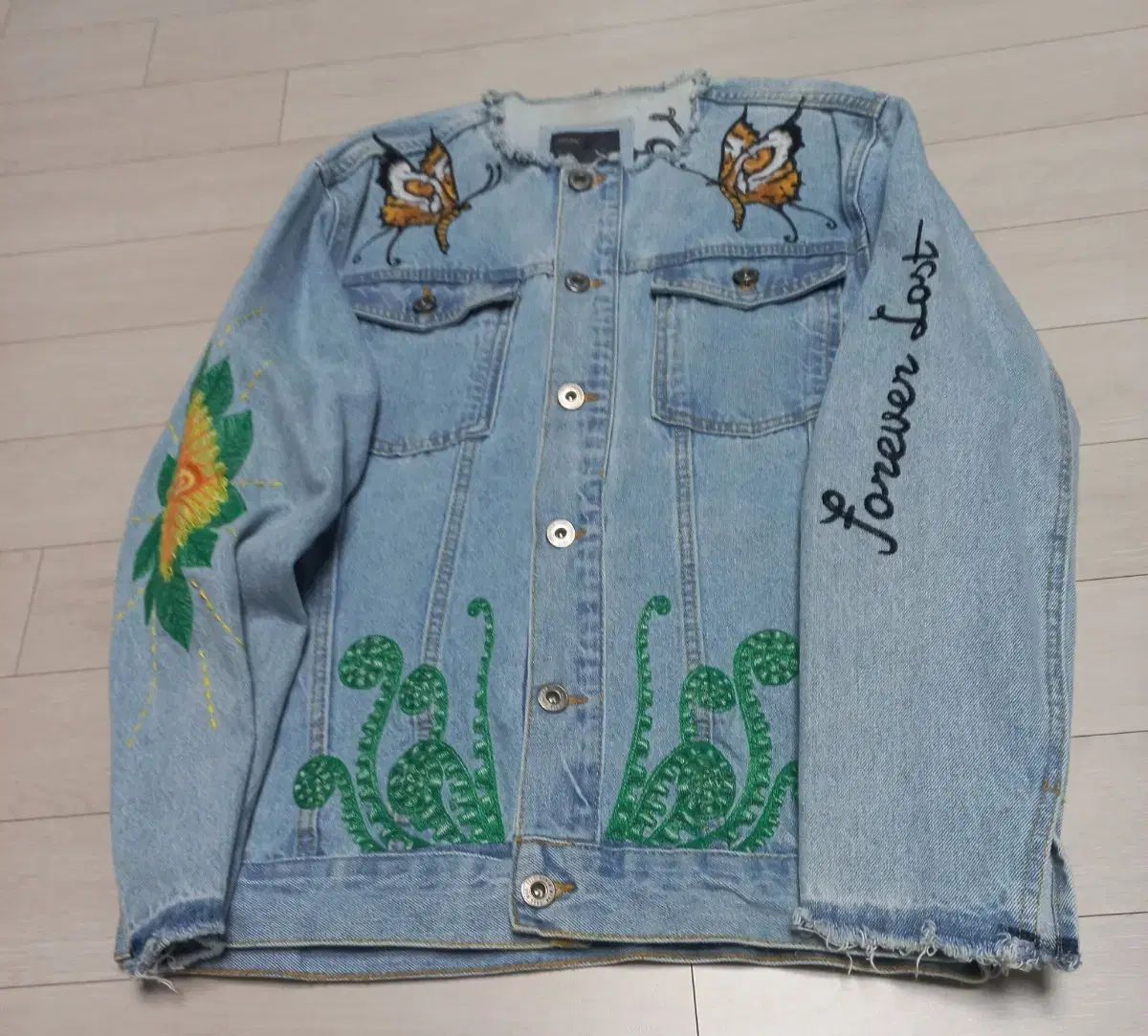 ザラマン 刺繍 メンズ デニムジャケット M95 - メルカリ