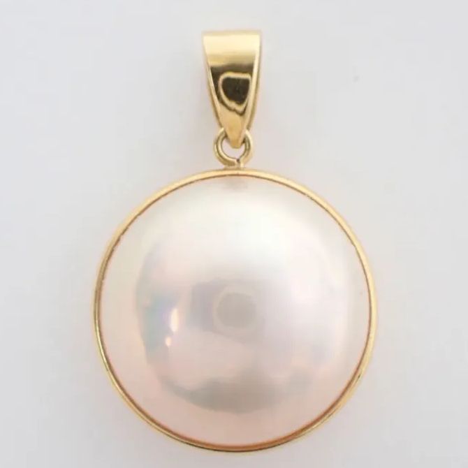 田崎真珠マベパールネックレスチャームk18 - メルカリ