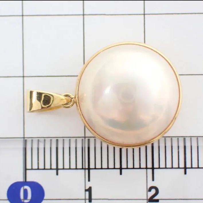 田崎真珠マベパールネックレスチャームk18 - メルカリ