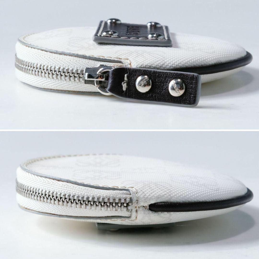 美品✨️LOEWE ロエベ アナグラム コインケース 丸型 サークル PVC