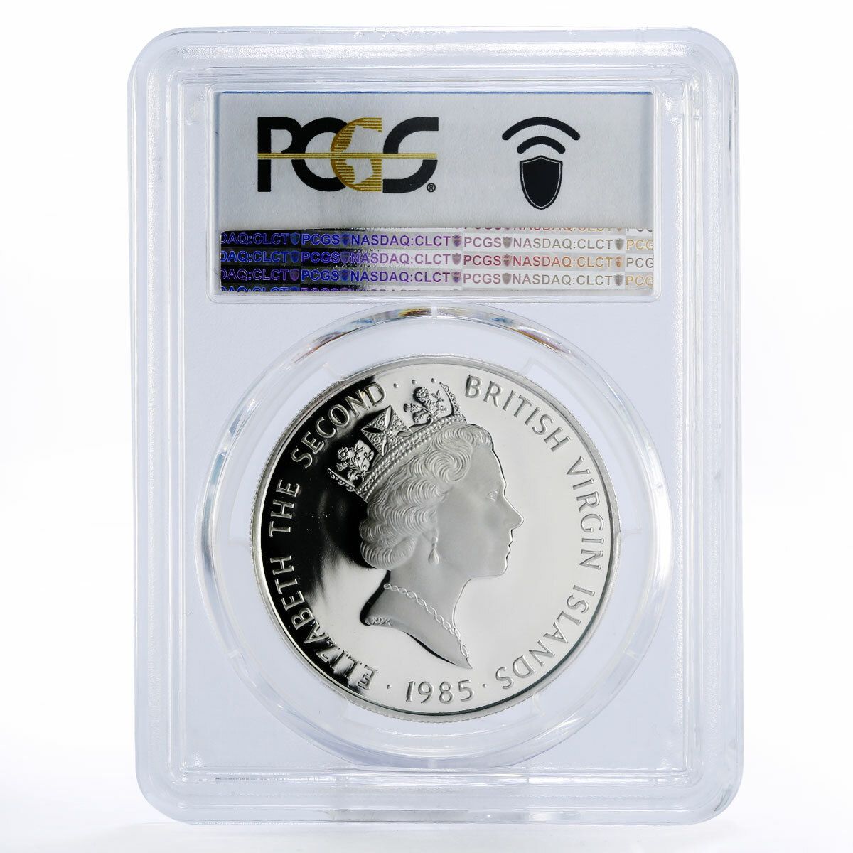 イギリス領ヴァージン諸島 20ドル ティーポット PR70 PCGS 銀貨 1985年