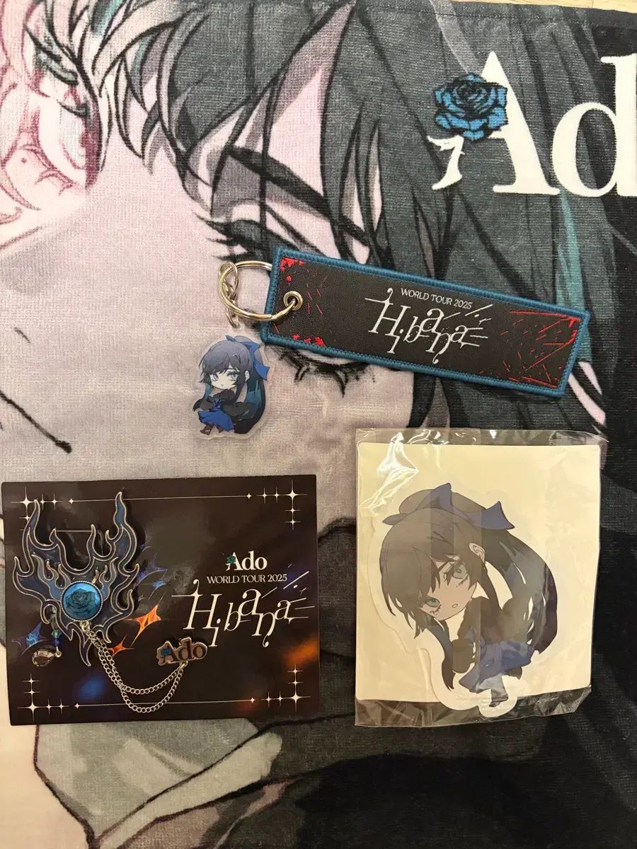 Ado hibana 日本キーホルダー＋ステッカー セット vip 特典 まとめ売り
