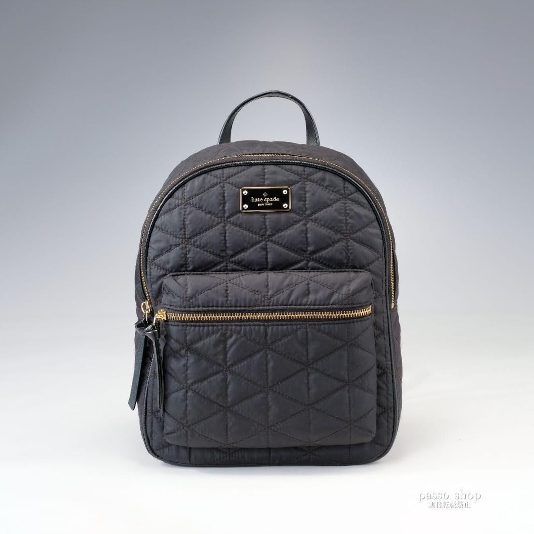 アウトレット販売店 Kate spade リュック ナイロン 黒