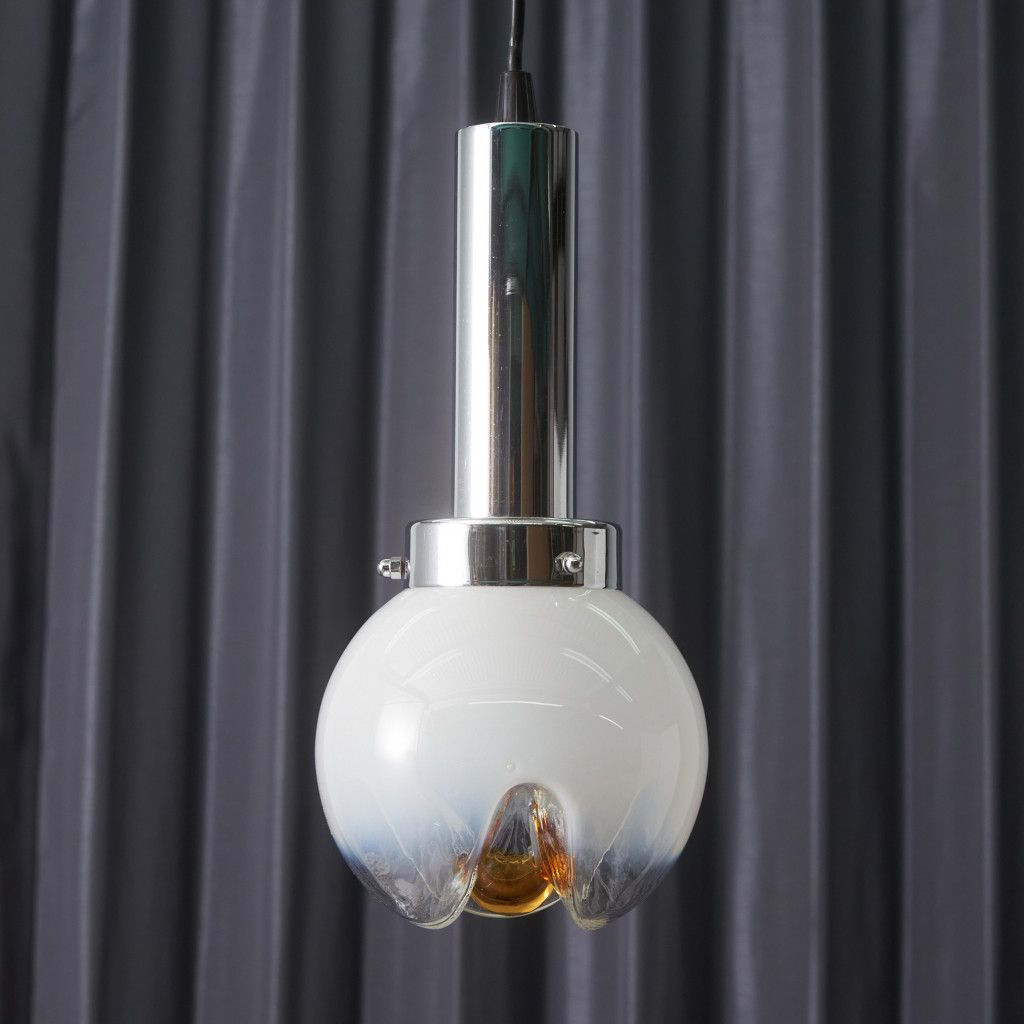 イタリア Mazzega ヴィンテージ ペンダントライト ムラノガラス