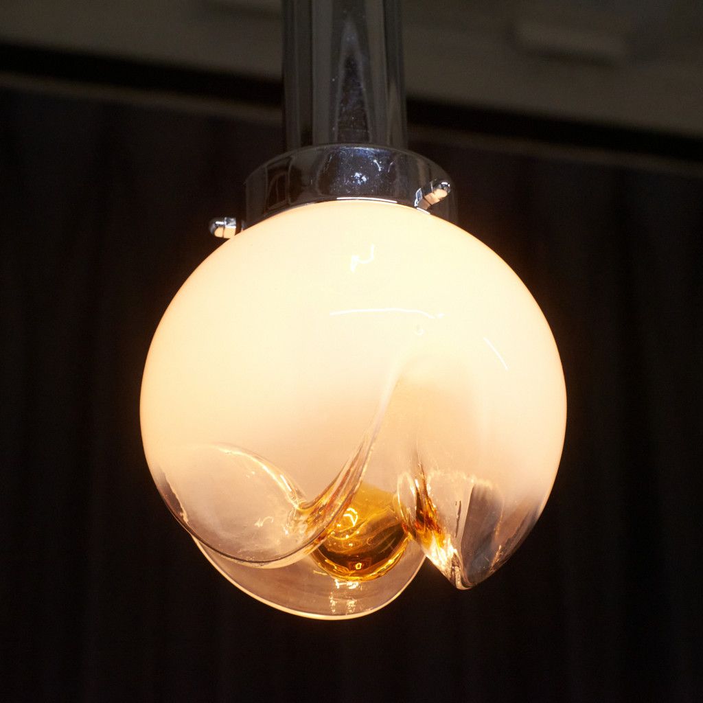 イタリア Mazzega ヴィンテージ ペンダントライト ムラノガラス