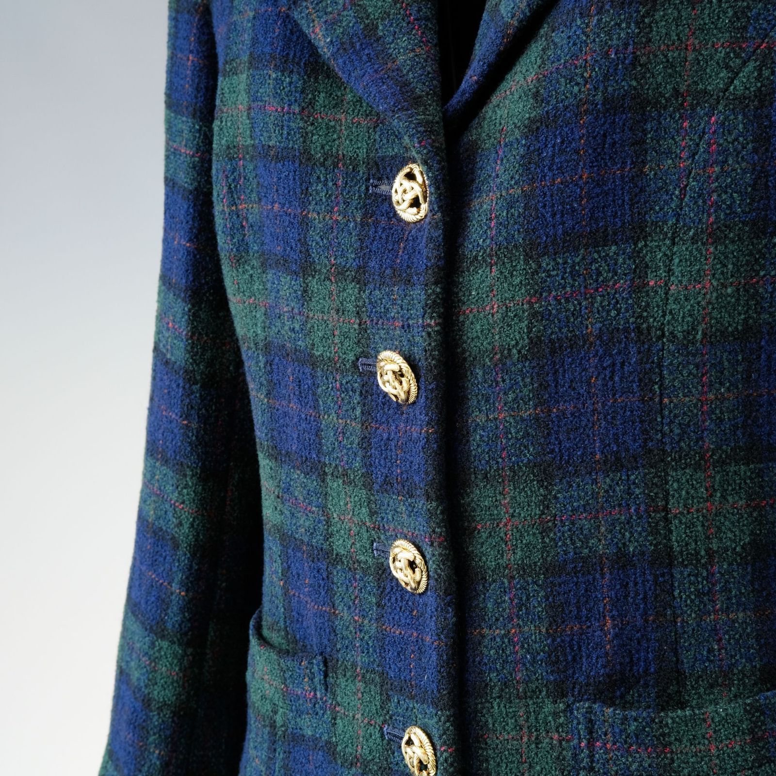 希少】 BURBERRY バーバリー ブラックウォッチ テーラードジャケット 7