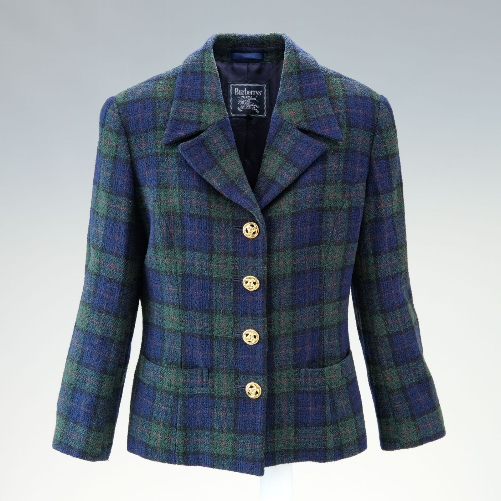 希少】 BURBERRY バーバリー ブラックウォッチ テーラードジャケット 7