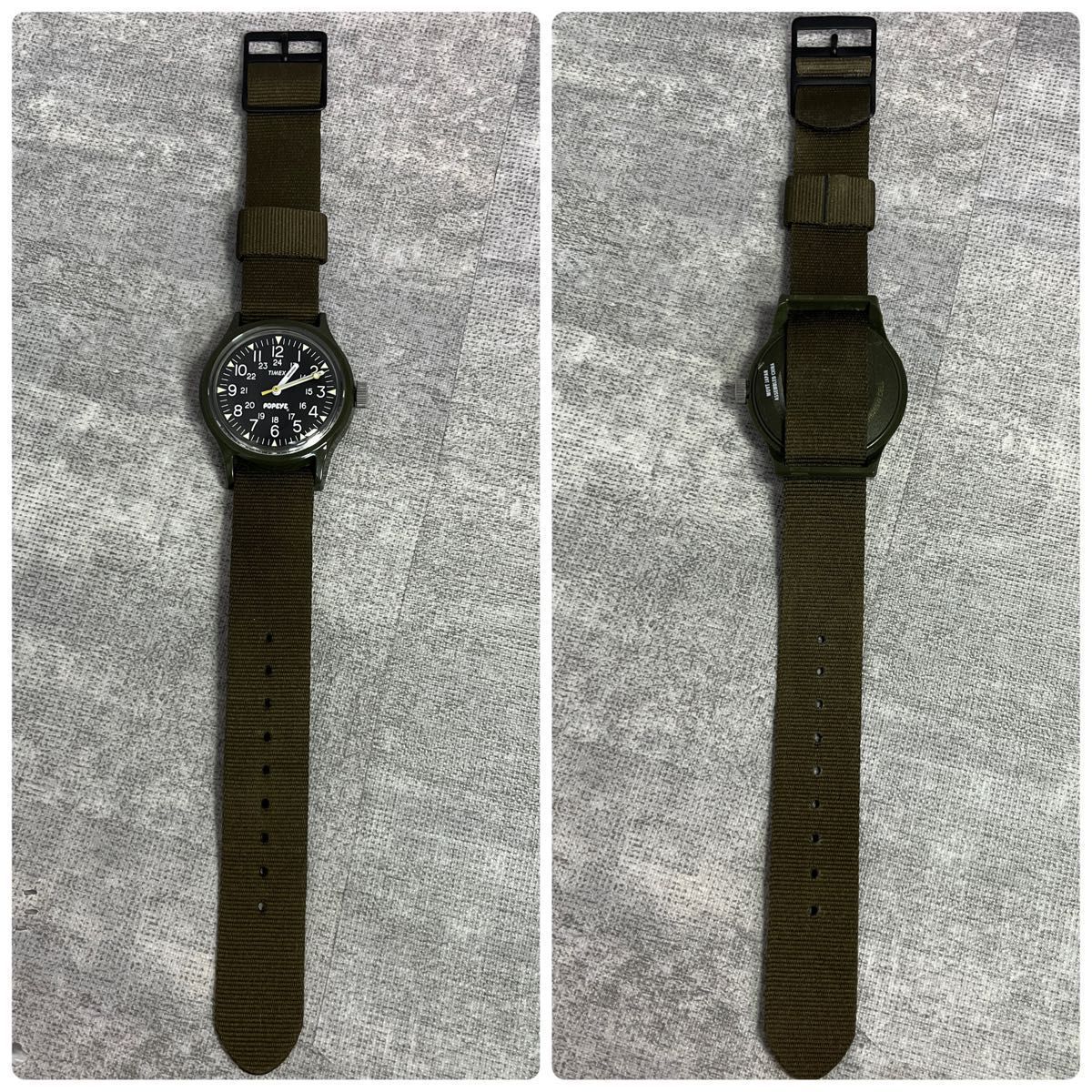 TIMEX タイメックス × POPEYE ポパイ コラボ ミリタリー 腕時計